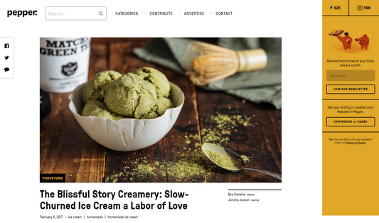 "The Blissful Story Creamery: Slow-Churned Ice Cream a Labor of Love"